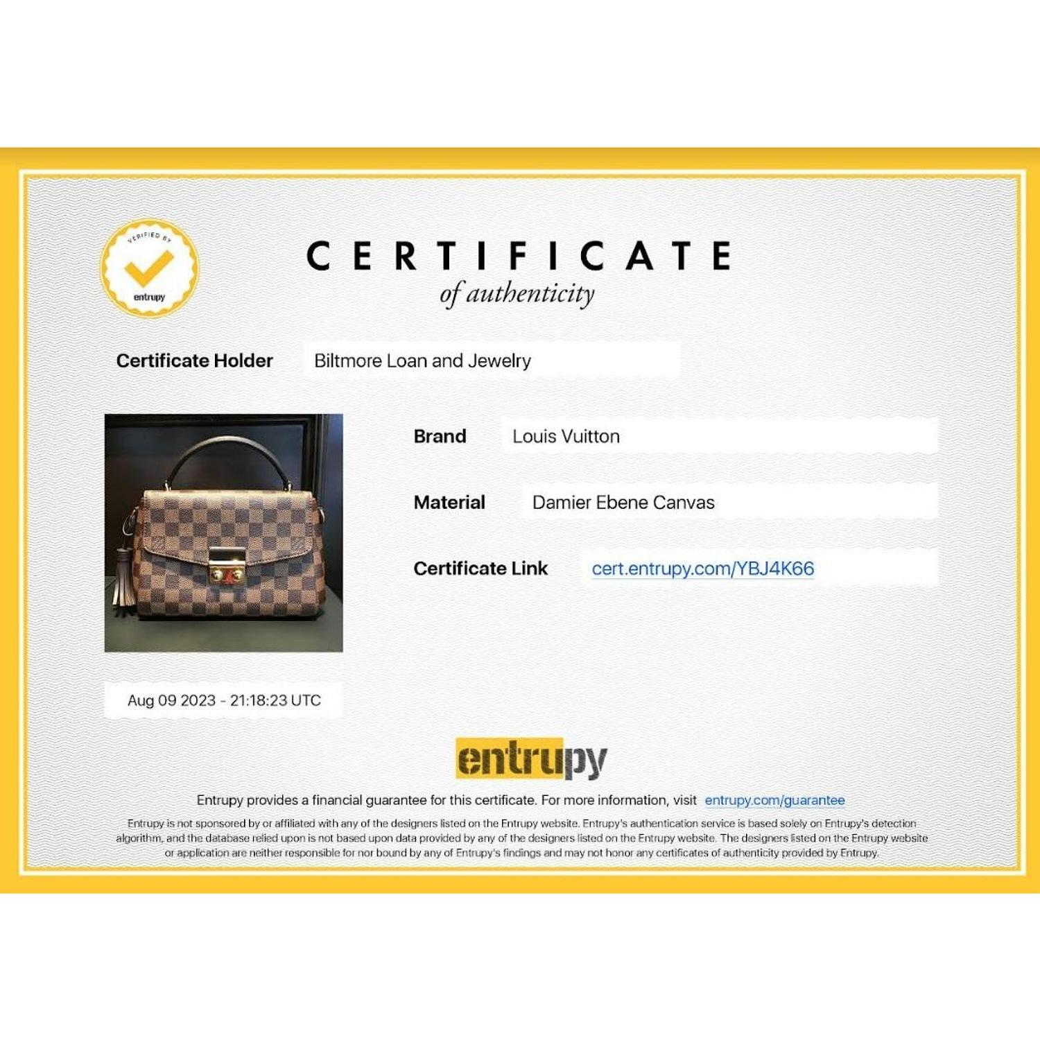 Louis Vuitton Damier Ebene Croisette Shoulder Bag 5