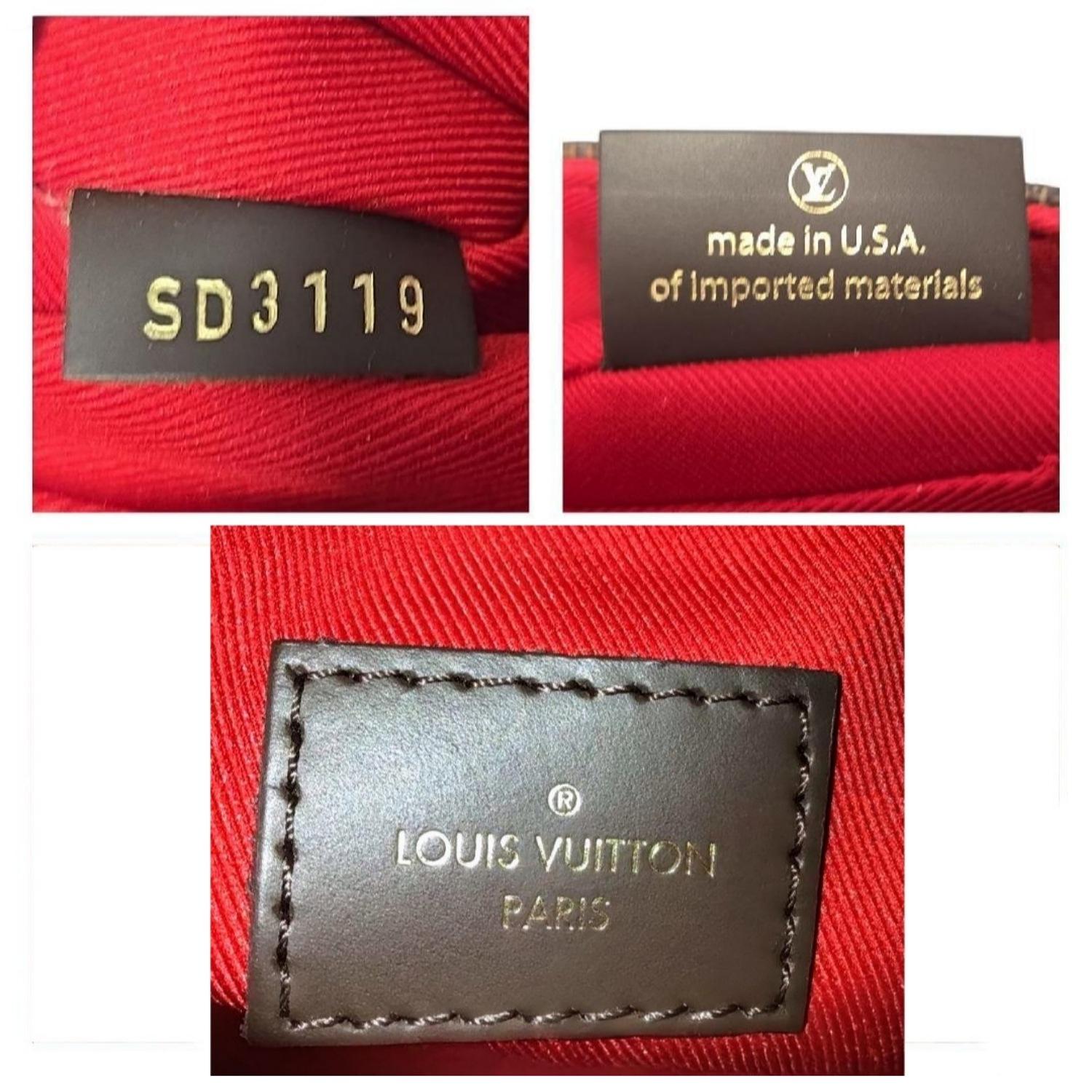 Louis Vuitton Borsa a tracolla Damier Ebene Croisette in vendita 4