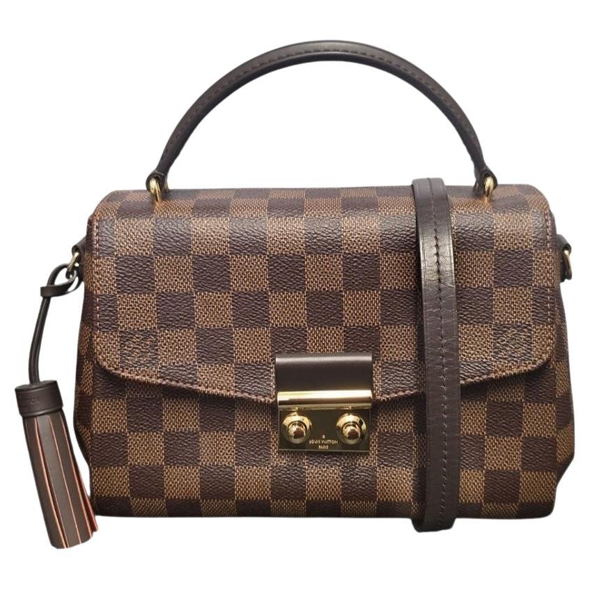 Louis Vuitton Borsa a tracolla Damier Ebene Croisette in vendita