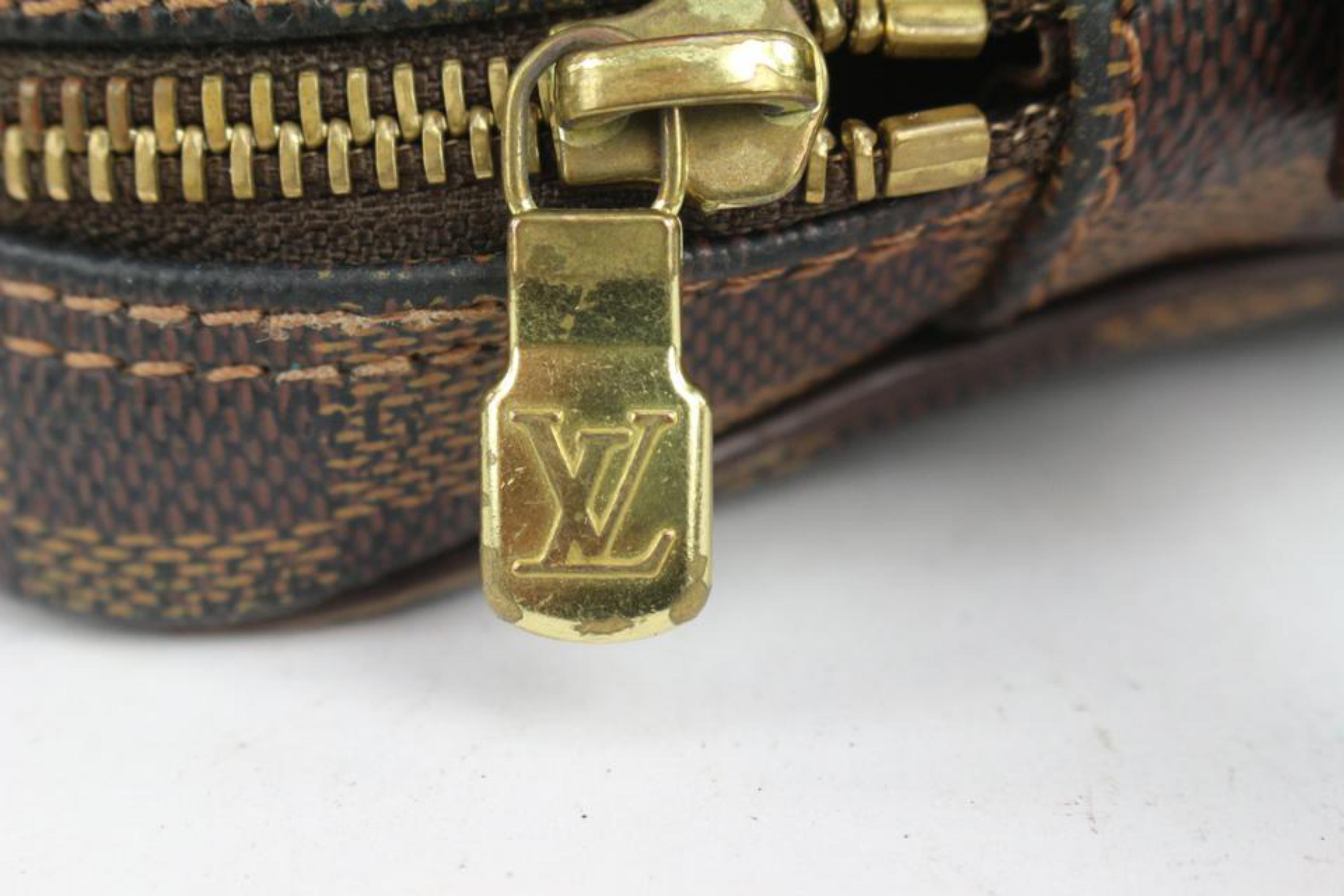 Louis Vuitton Damier Ebene Danube Crossbody Bag 4lv1018A In Fair Condition In Dix hills, NY