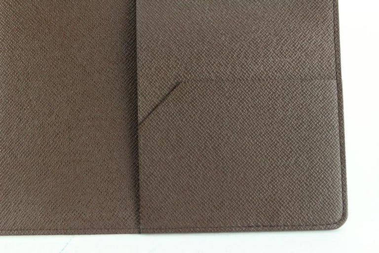 Brown Louis Vuitton Damier Ebene Desk Agenda Bureau Diary Book Cover 41lk427s For Sale