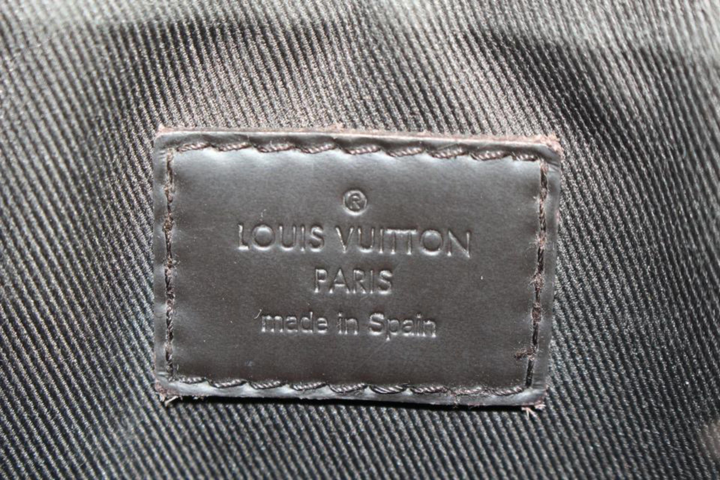 Sac messager Louis Vuitton Damier Ebene District PM 78lk322s Bon état à Dix hills, NY