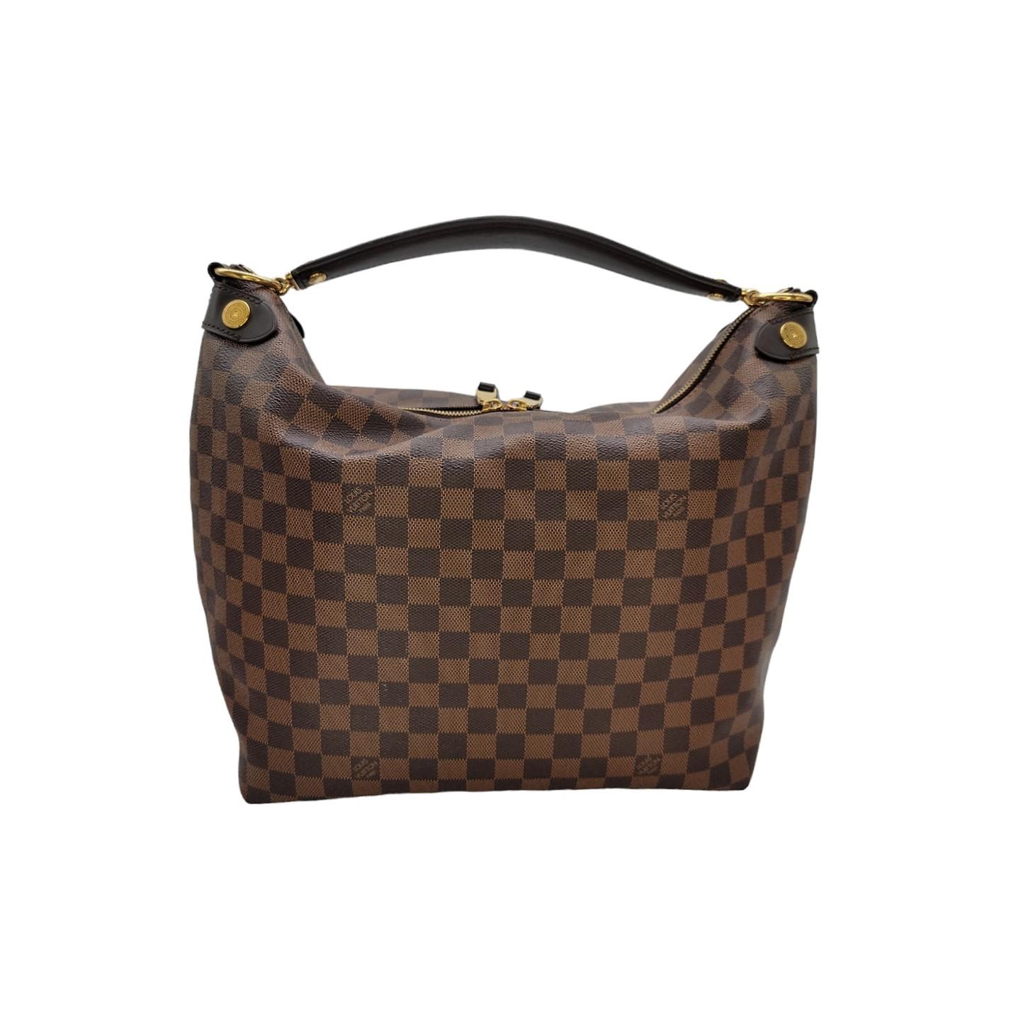 Louis Vuitton Damier Ebene Duomo Hobo Bag In Good Condition For Sale In Scottsdale, AZ