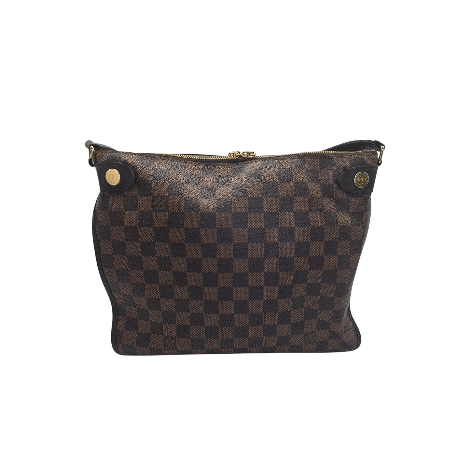 Black Louis Vuitton Damier Ebene Duomo Messenger Bag For Sale