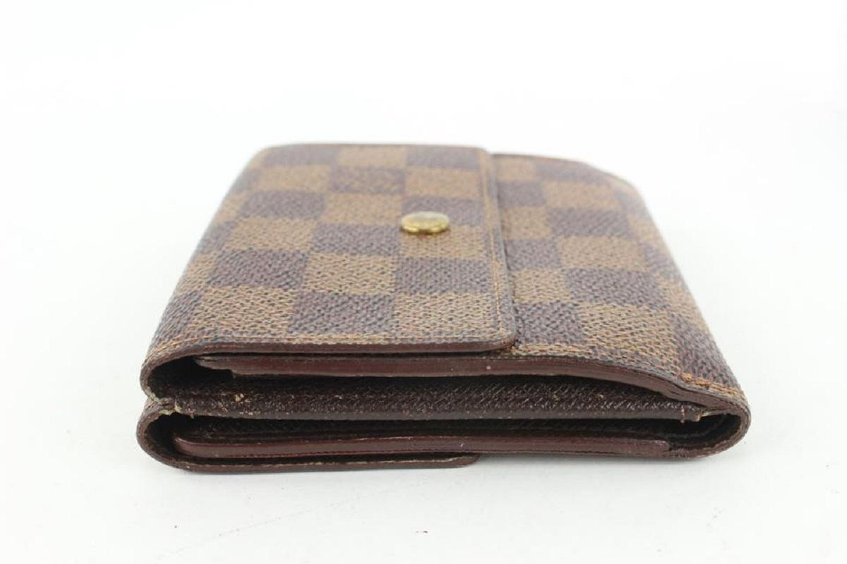 Louis Vuitton Damier Ebene Elise Compact Snap Wallet 367lvs525 3