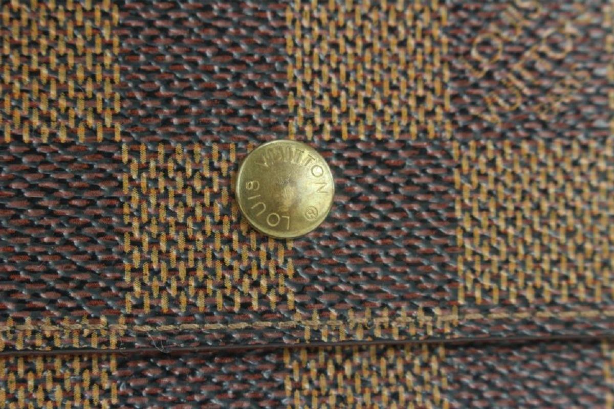 Women's Louis Vuitton Damier Ebene Elise Compact Snap Wallet 367lvs525