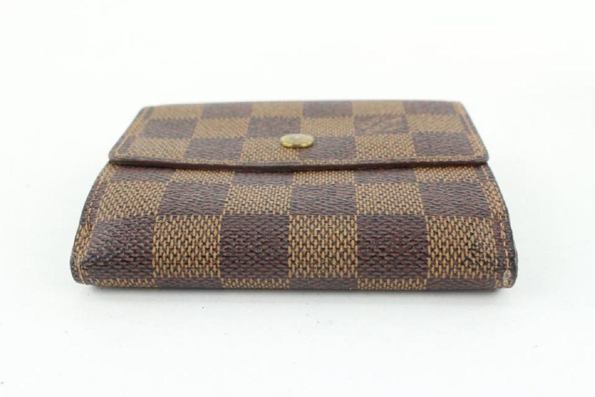 Louis Vuitton Damier Ebene Elise Compact Snap Wallet 367lvs525 2