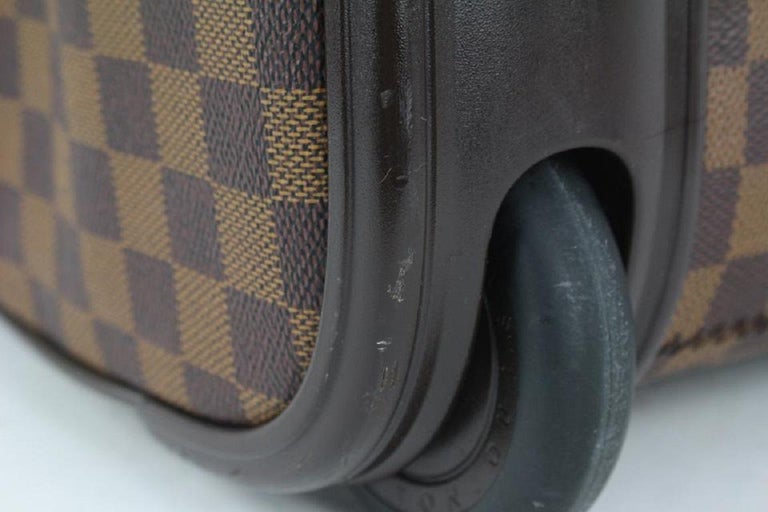 Louis Vuitton Damier Ebene Eole 50 Rolling Luggage Wheels Duffle Convertible