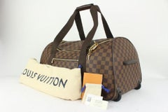 Louis Vuitton Damier Ebene Eole 55 Rolling Luggage Duffle Bag817lv44