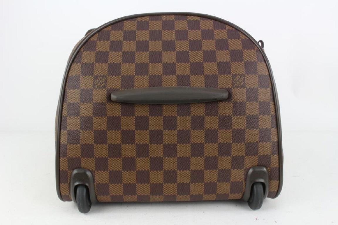 Women's Louis Vuitton Damier Ebene Eole 55 Rolling Luggage Duffle Bag817lv44