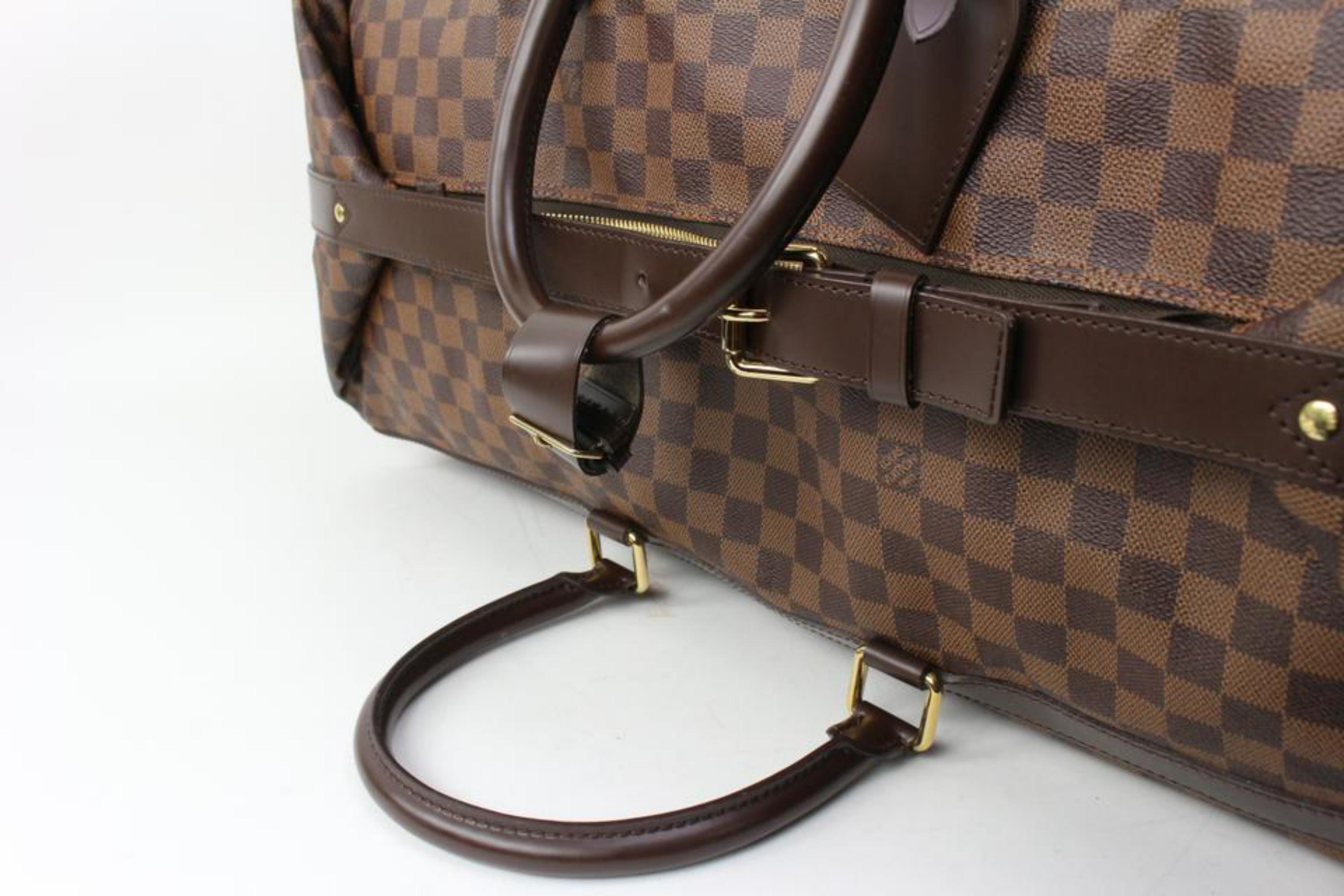 Women's Louis Vuitton  Damier Ebene Eole 60 Convertible Rolling Luggage 23lk321s For Sale