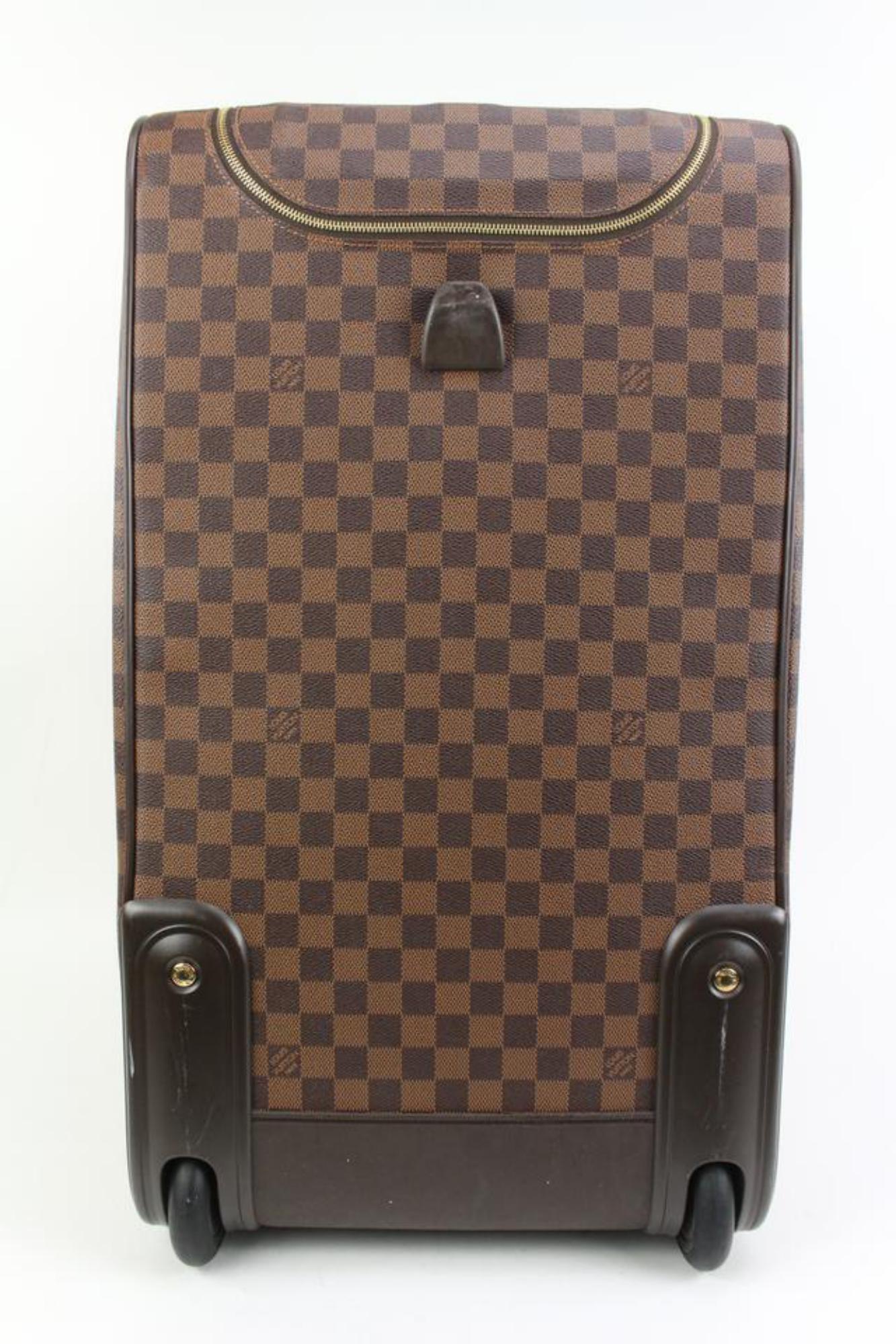 Louis Vuitton  Damier Ebene Eole 60 Convertible Rolling Luggage 23lk321s For Sale 1