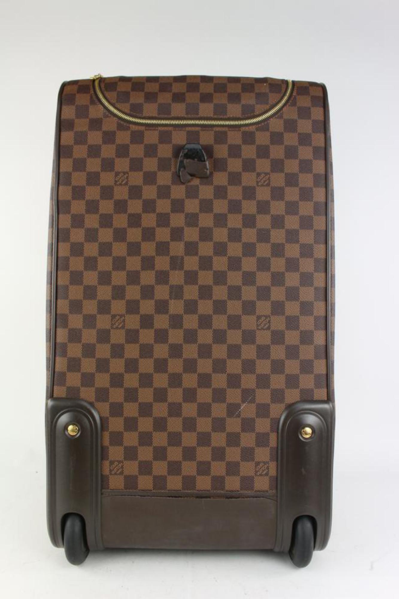 Louis Vuitton Damier Ebene Eole 60 Rolling Luggage Trolley Suitcase Duffle 1020l 2