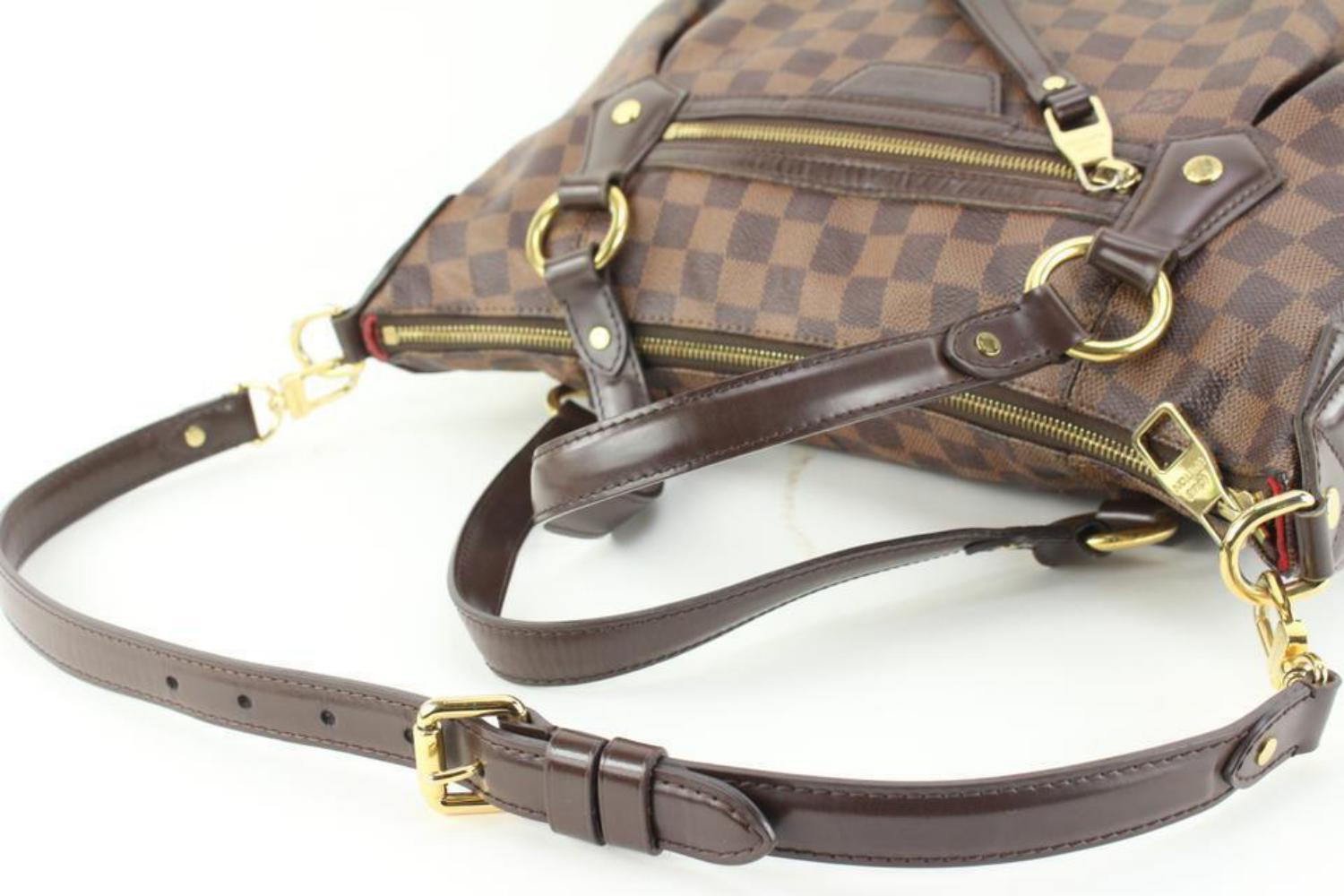 Bolso Hobo Louis Vuitton Damier Ebene Evora GM 2 vías 18LK118 en venta 3