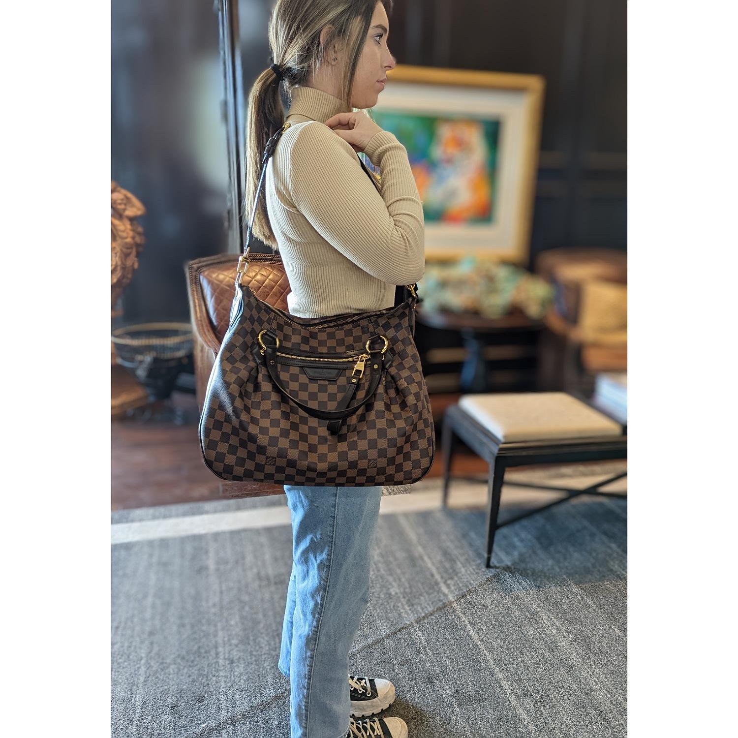 Louis Vuitton Damier Ebene Evora Satchel 4