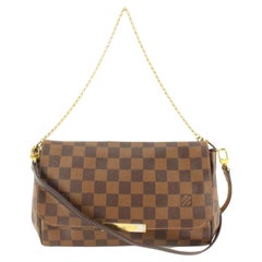 Louis Vuitton Damier Ebene Favorite MM 2way Bag 1LK919a