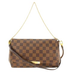 Louis Vuitton Damier Ebene Favorite MM 2way Bag 7lk822s