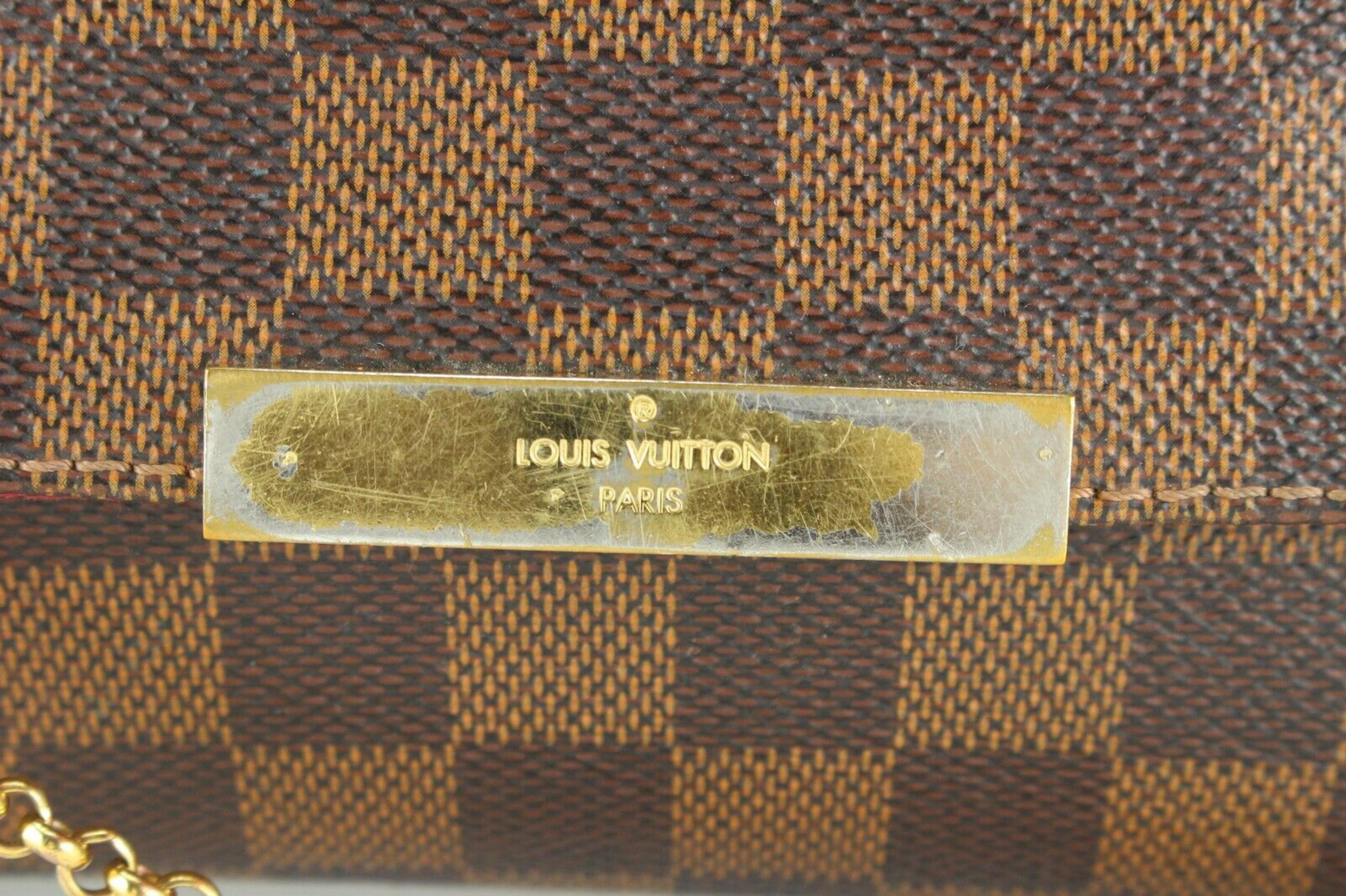Louis Vuitton Damier Ebene Favorite MM 2way Bag 1LK919a at 1stDibs