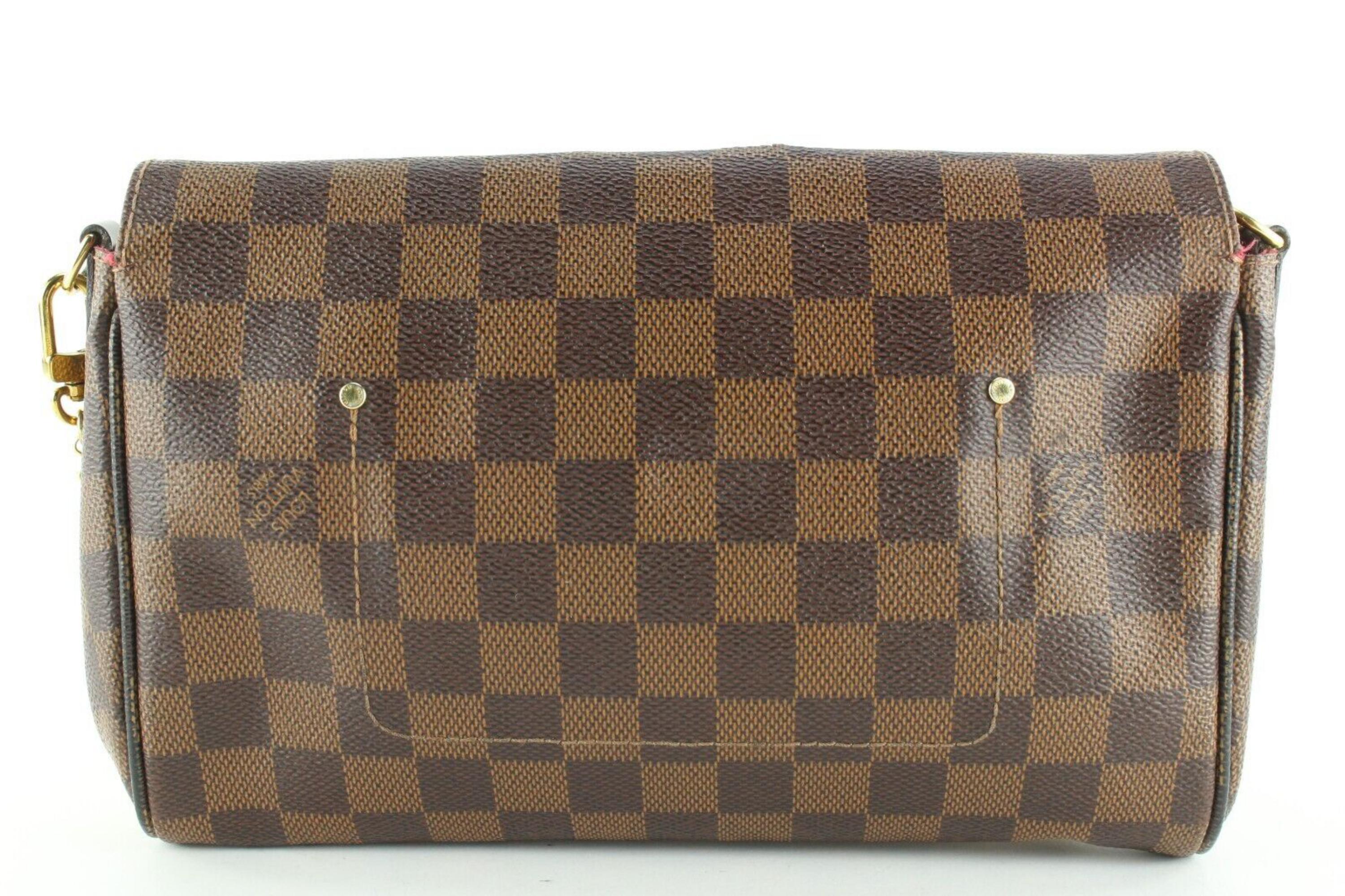 Louis Vuitton Damier Ebene Favorite MM 3LK0106 In Fair Condition In Dix hills, NY