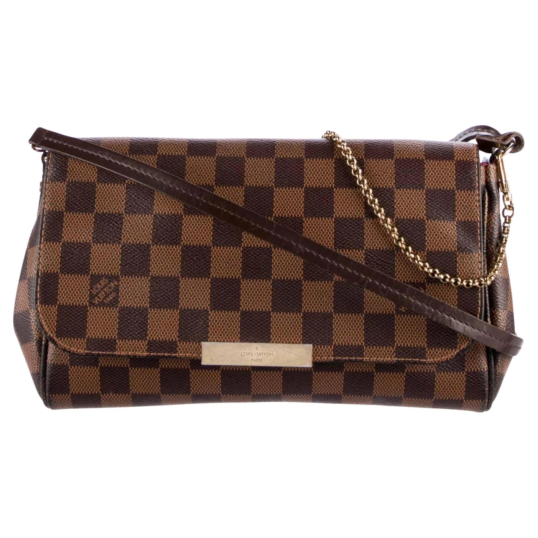Louis Vuitton Damier Ebene Favorite Mm Shoulder Bag For Sale