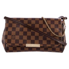 Vintage Louis Vuitton Damier Ebene Favorite Mm Shoulder Bag