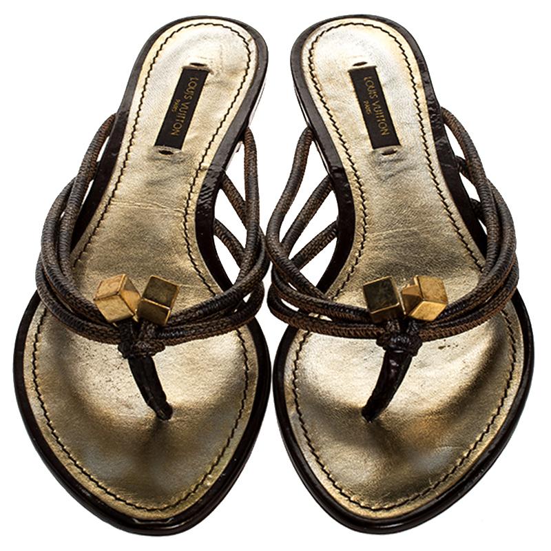 chanclas louis vuitton mujer negras