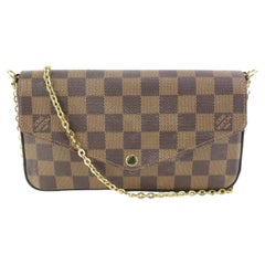 Louis Vuitton Damier Ebene Felicie Crossbody Bag 59lk63s
