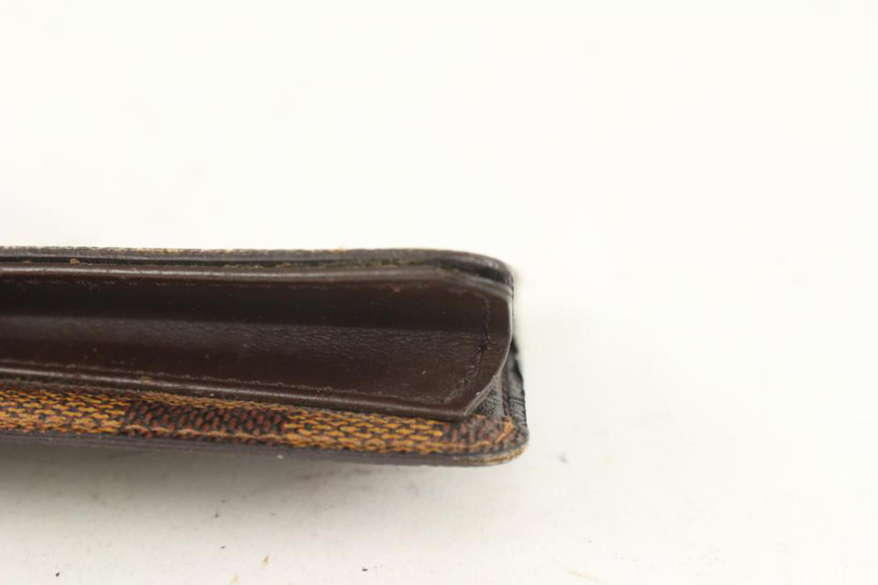 Brown Louis Vuitton Damier Ebene Flap Key Pouch 1020lv42 For Sale