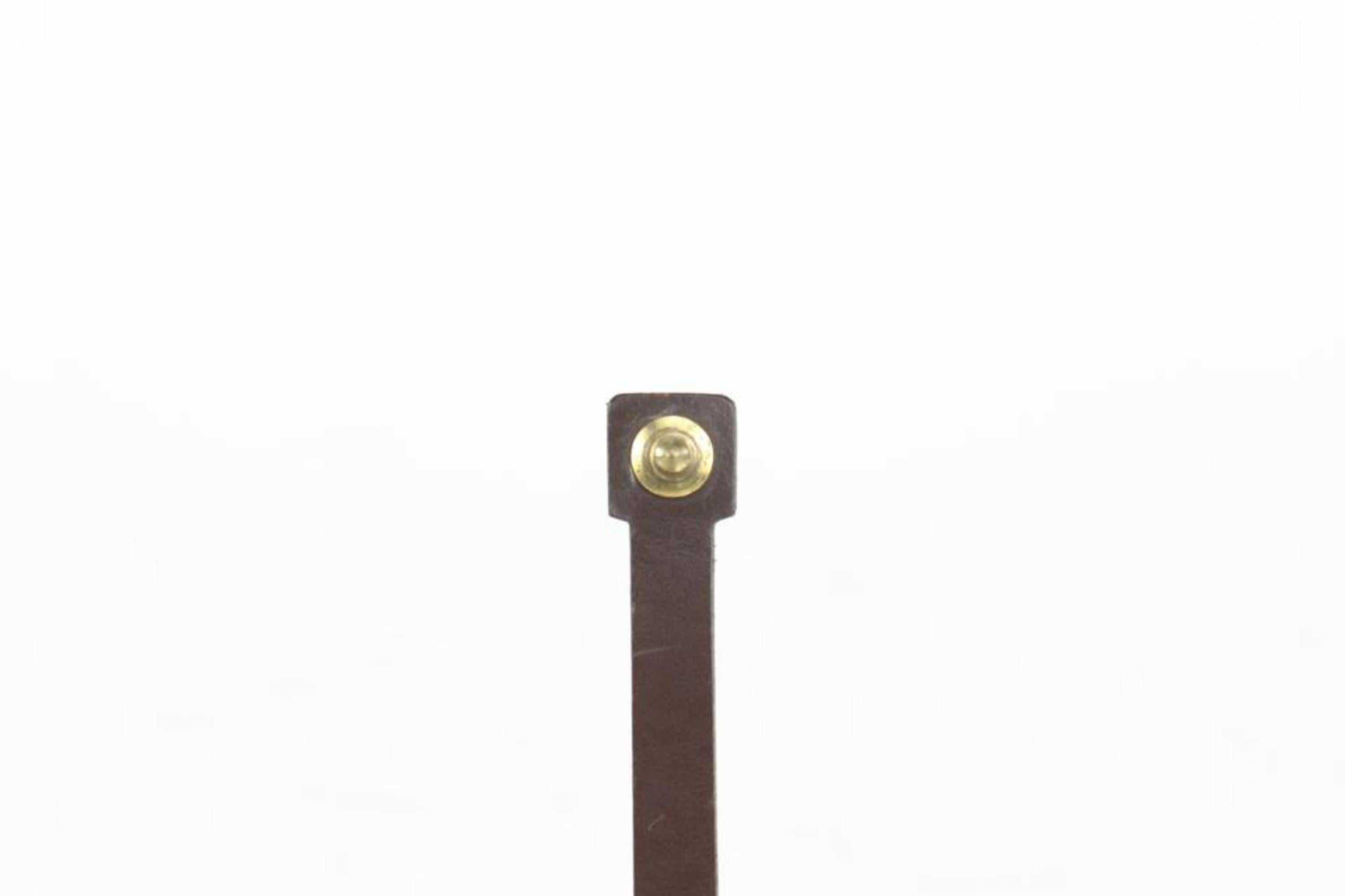 Louis Vuitton - Porte-clés à rabat en damier ébène 1020lv42 en vente 3