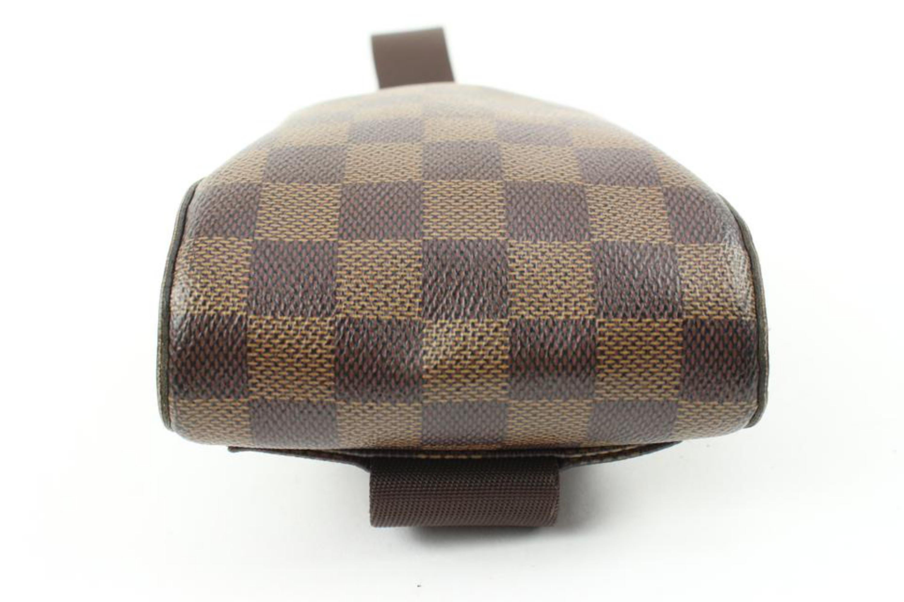 Louis Vuitton Damier Ebene Geronimos Body Bag Chest Bum Pack 118lv40 In Good Condition In Dix hills, NY