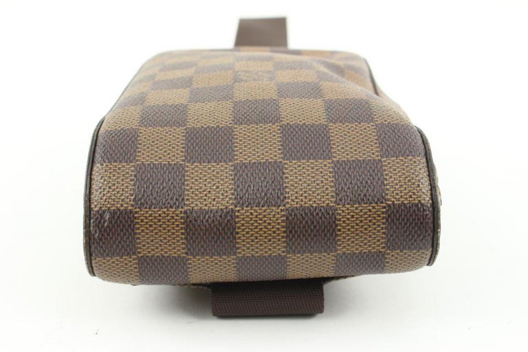 Louis Vuitton Damier Ebene Canvas Leather Geronimos Waist Bag For Sale at  1stDibs