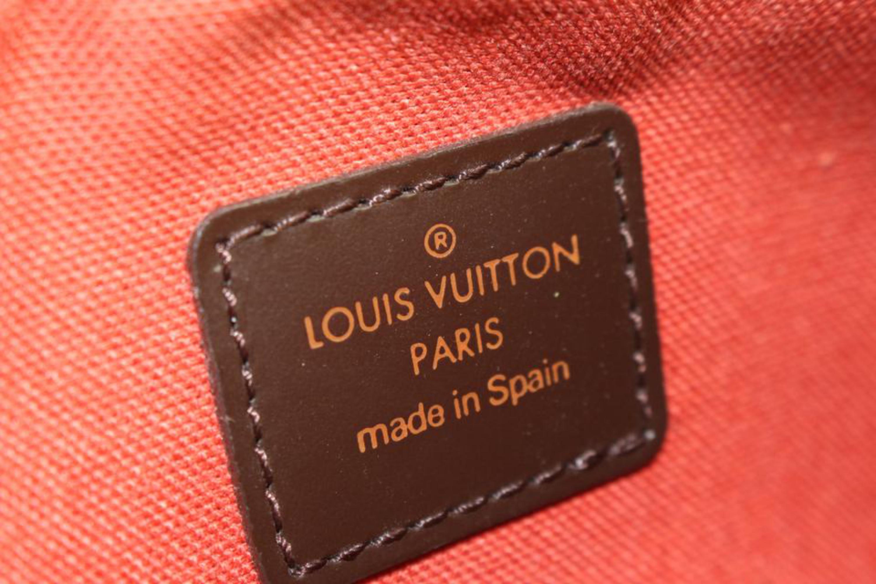 Gris Louis Vuitton Damier Ebene Geronimos - Pochette à la taille 119lv49 en vente