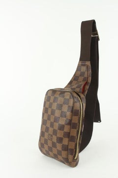 Louis Vuitton Damier Ebene Geronimos Bum Bag Fanny Pack Waist Pouch 106lv0