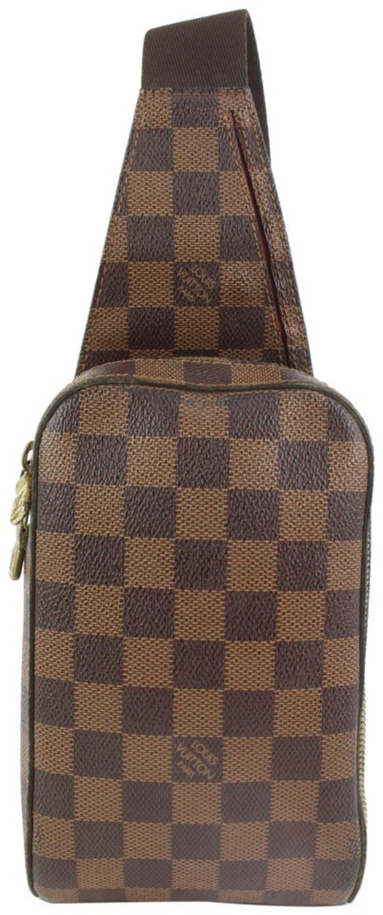 Louis Vuitton Damier Ebene Geronimos Body Bag Fanny Pack Waist