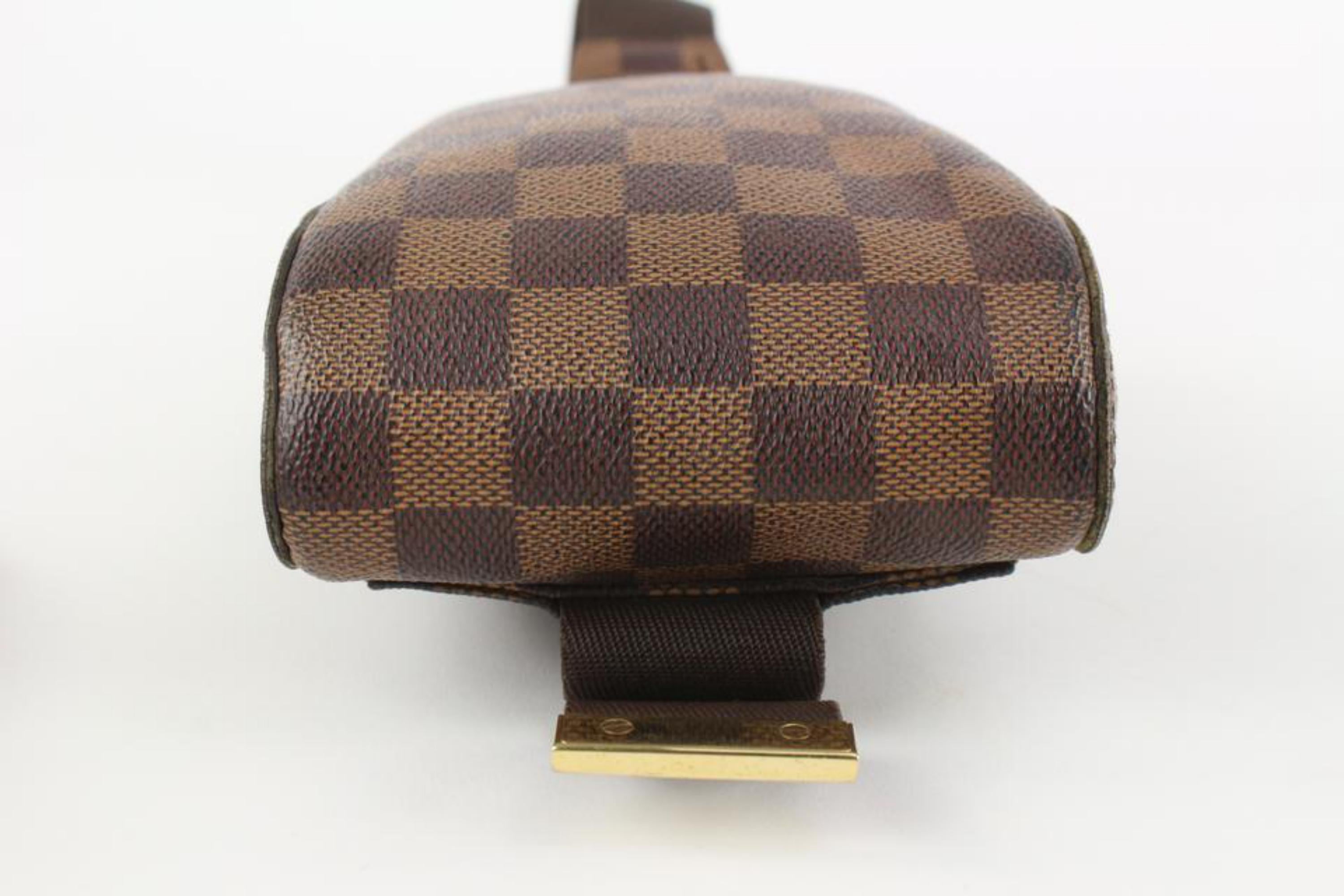Brown Louis Vuitton Damier Ebene Geronimos Bum Bag Fanny Pack Waist Pouch 129lv7