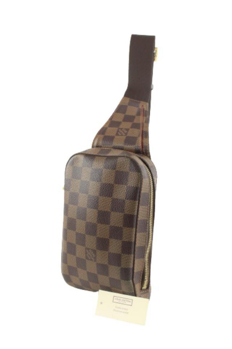 Louis Vuitton Geronimos Damier Ebene Brown Lining in Coated Canvas with  Gold-tone - US
