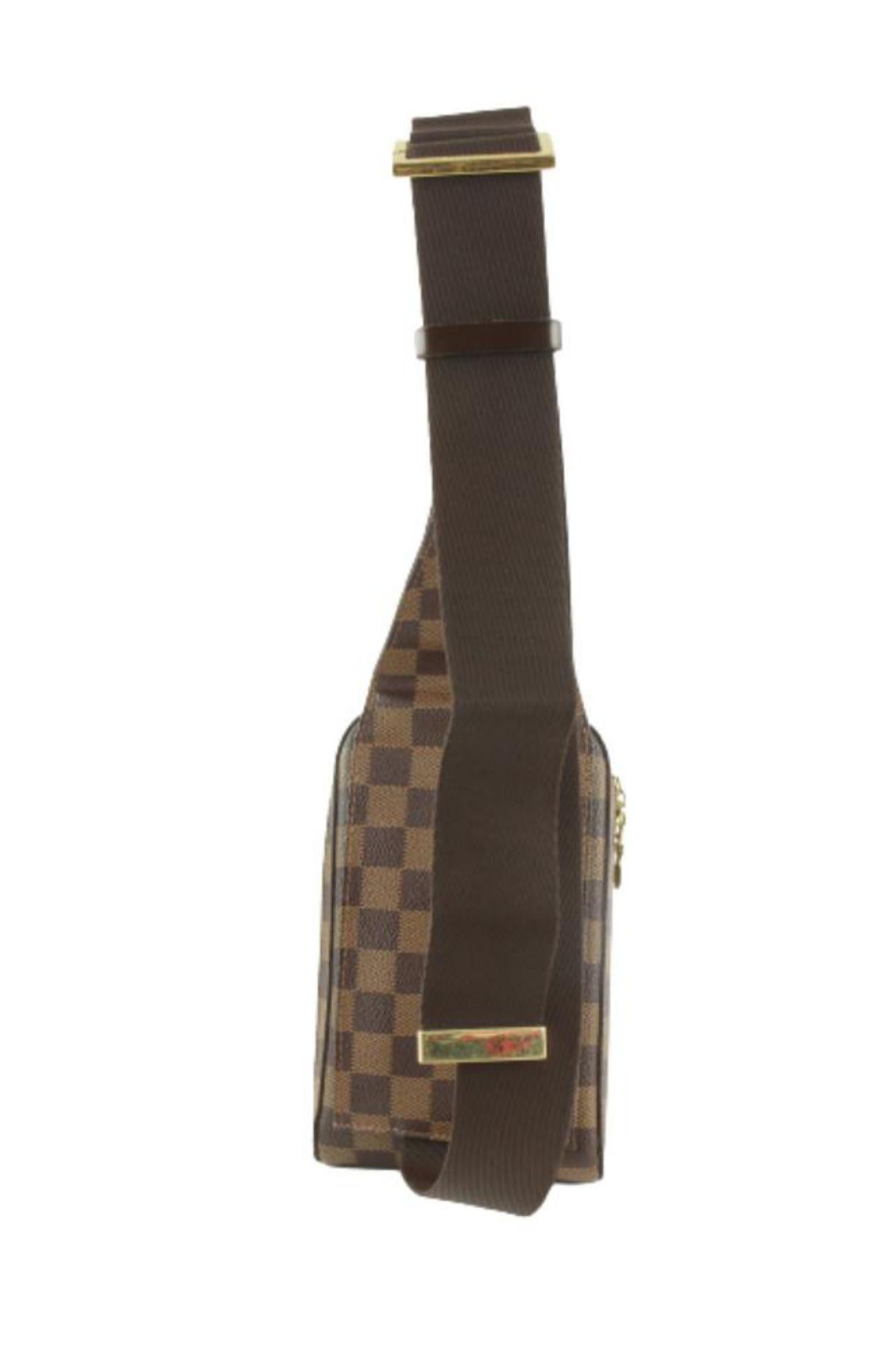 Louis Vuitton Damier Ebene Geronimos Bum Body Bag Fanny Pack Waist Pouch 1230lv4 1