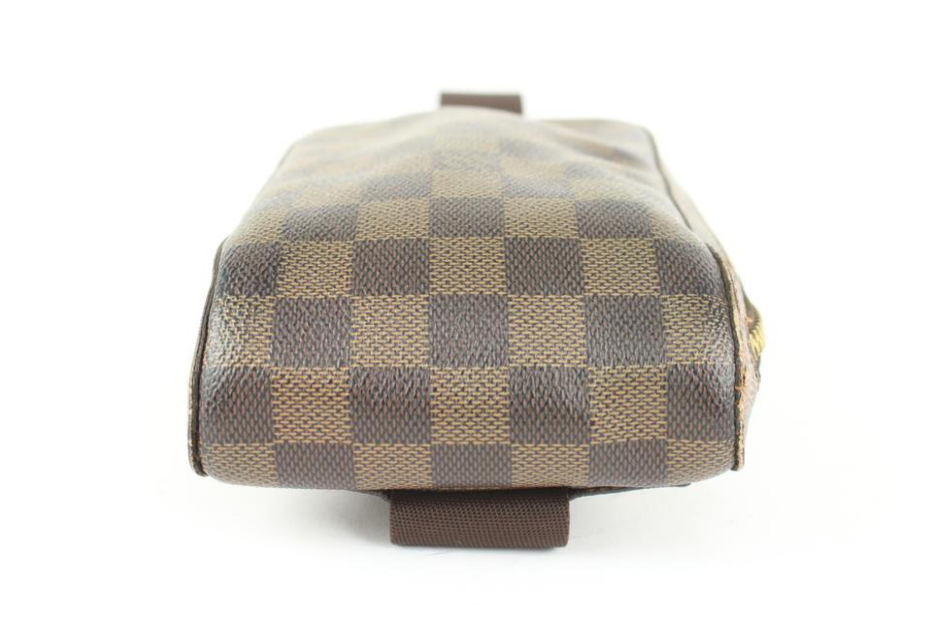 Gris Louis Vuitton Damier ébène Geronimos sac banane sac à main ceinture 106lv24