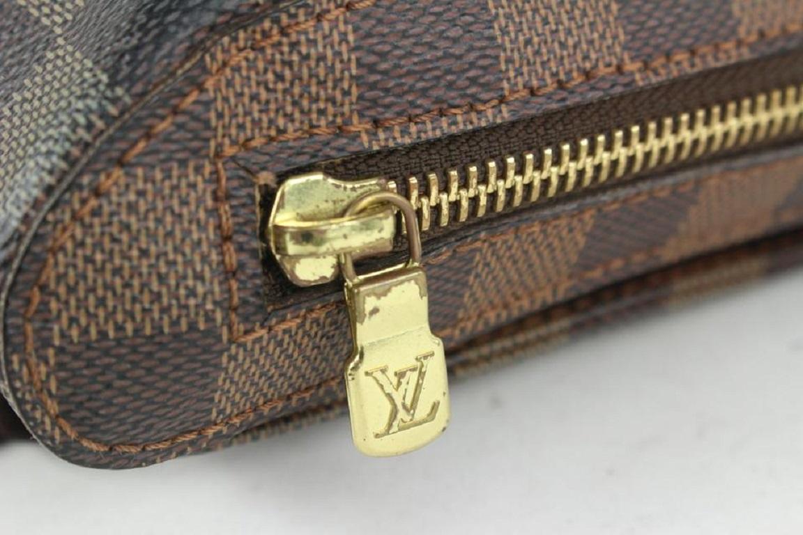 Louis Vuitton Damier Ebene Geronimos Crossbody Bag 1013lv5 In Fair Condition For Sale In Dix hills, NY
