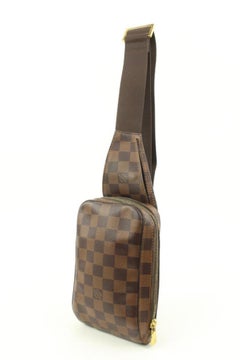 Louis Vuitton Damier Ebene Geronimos Crossbody Bag Fanny Pack Body Pouch 118lv42