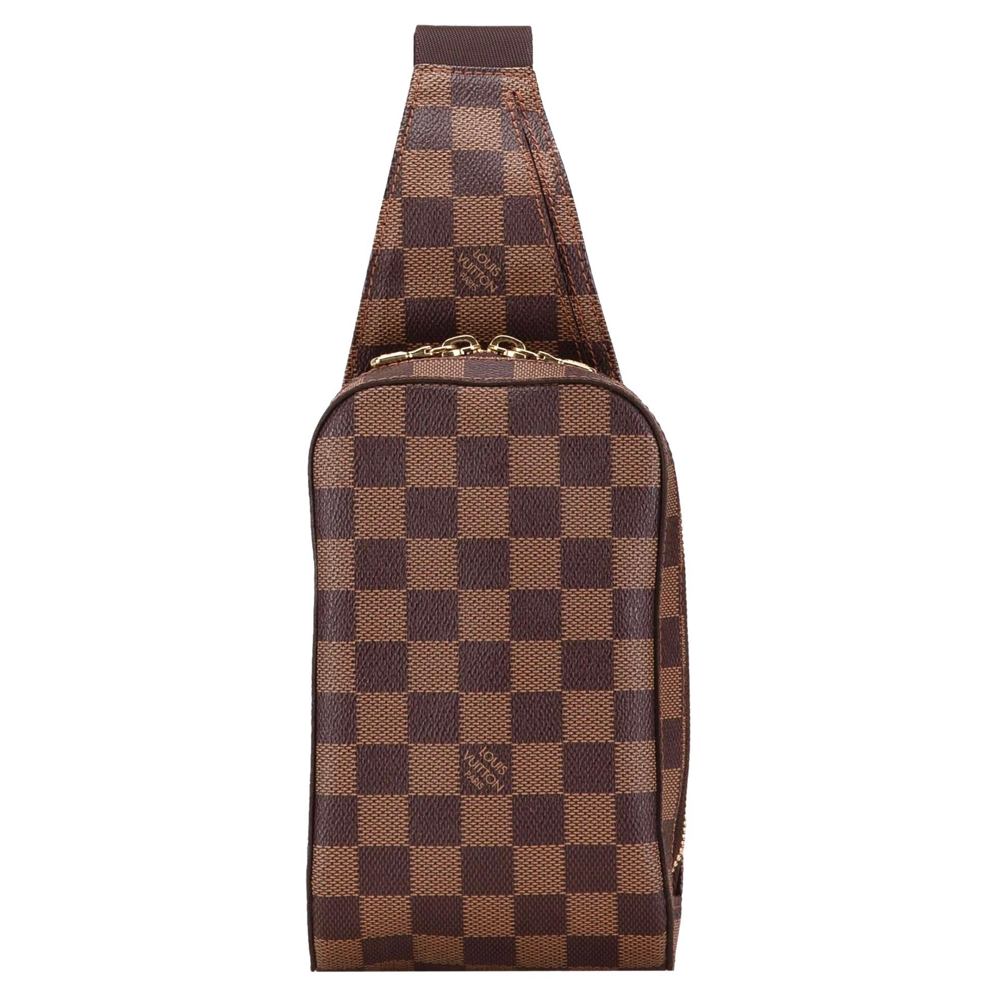Louis Vuitton Damier Ebene Geronimos Shoulder Bag For Sale