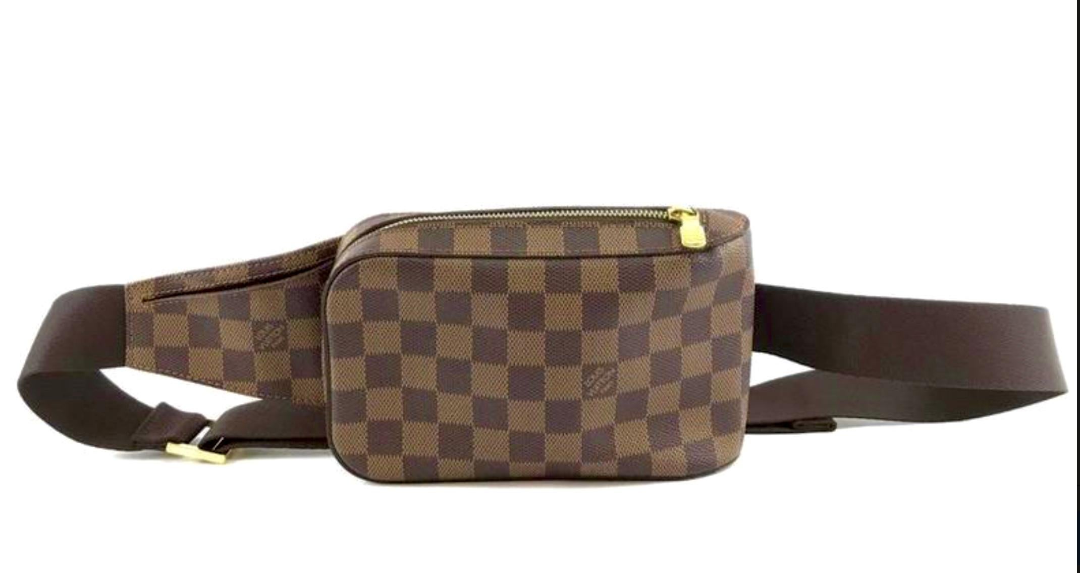 LOUIS VUITTON Damier Ebene Geronimos Waist Bag/ Hip Bag/Fanny Pack/Cross Body 5