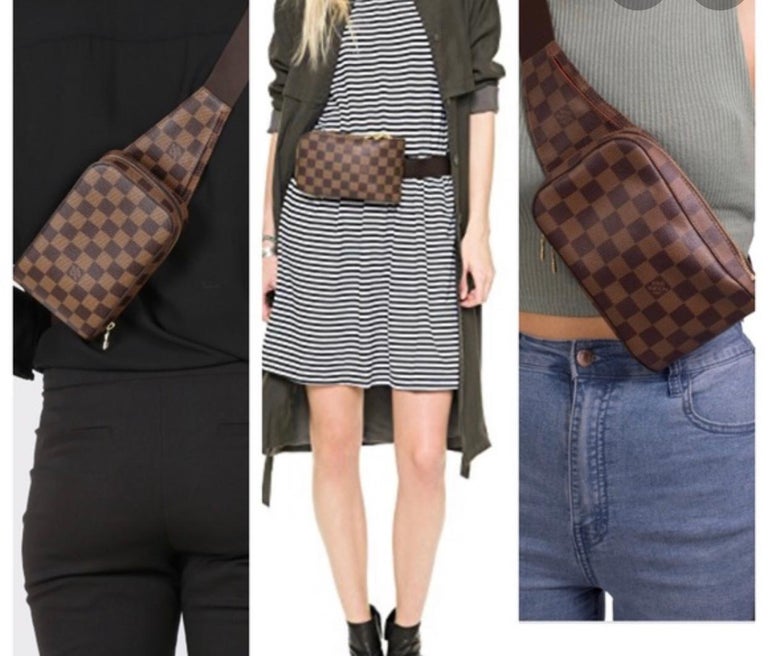 LOUIS VUITTON Damier Ebene Geronimos Waist Bag/ Hip Bag/Fanny Pack/Cross  Body at 1stDibs