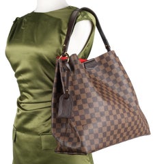 LOUIS VUITTON Damier Ebene Graceful MM Brown