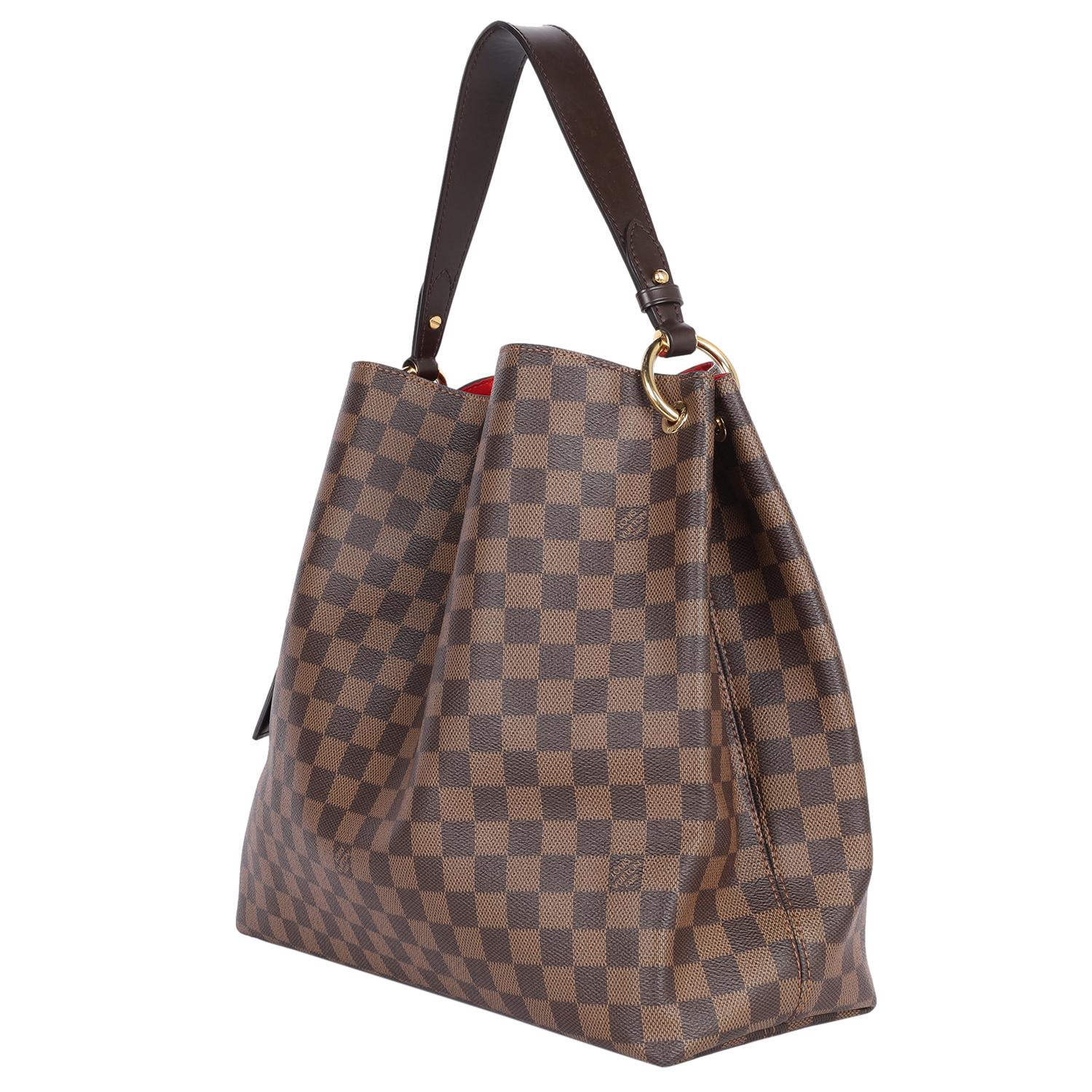 De las mujeres LOUIS VUITTON Damier Ebene Gracioso MM Marrón en venta