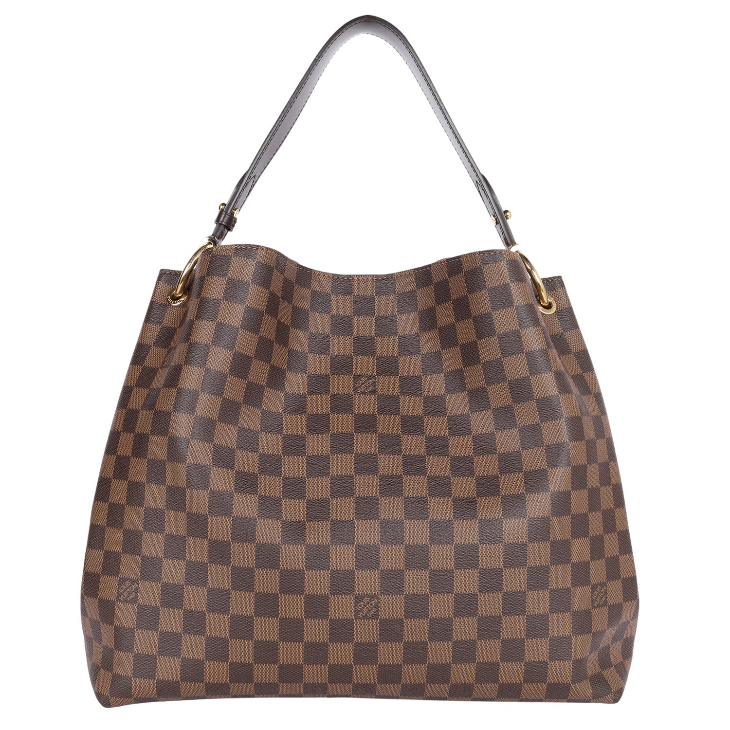 LOUIS VUITTON Damier Ebene Gracioso MM Marrón en venta 1