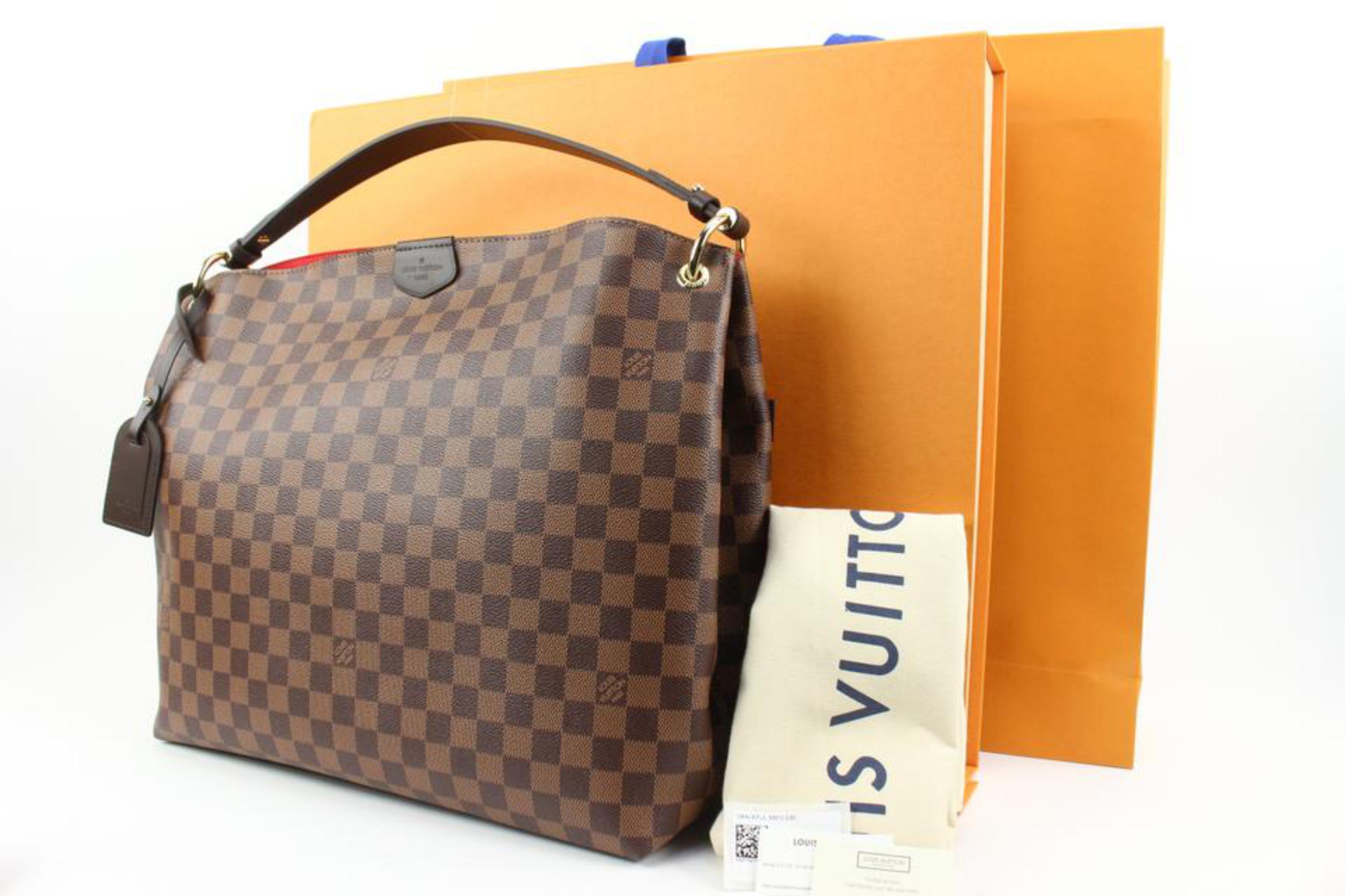 Louis Vuitton Damier Ebene Graceful MM Hobo Bag 37lv217s 3