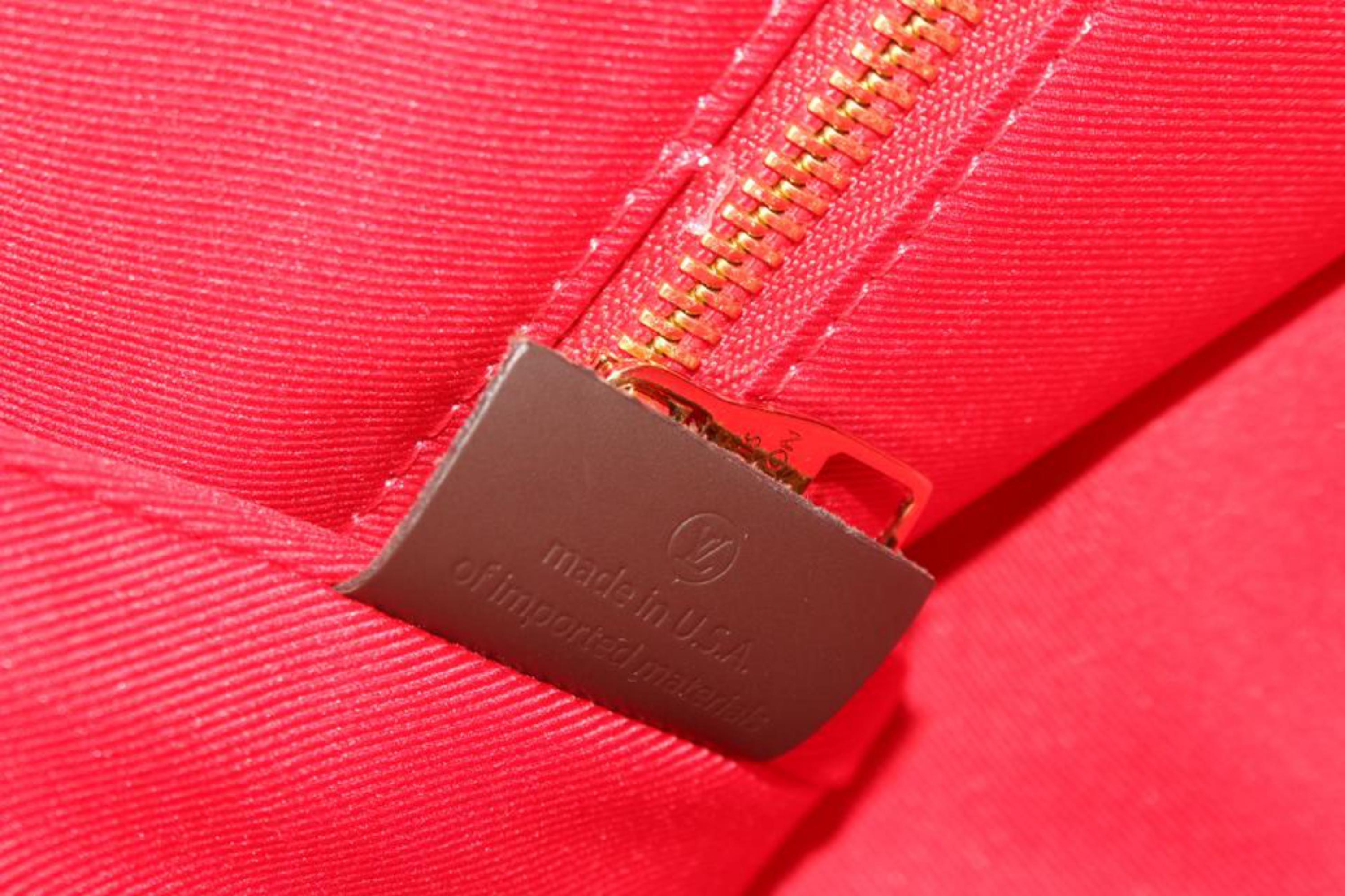 Black Louis Vuitton Damier Ebene Graceful MM Hobo Bag s330lk24 For Sale