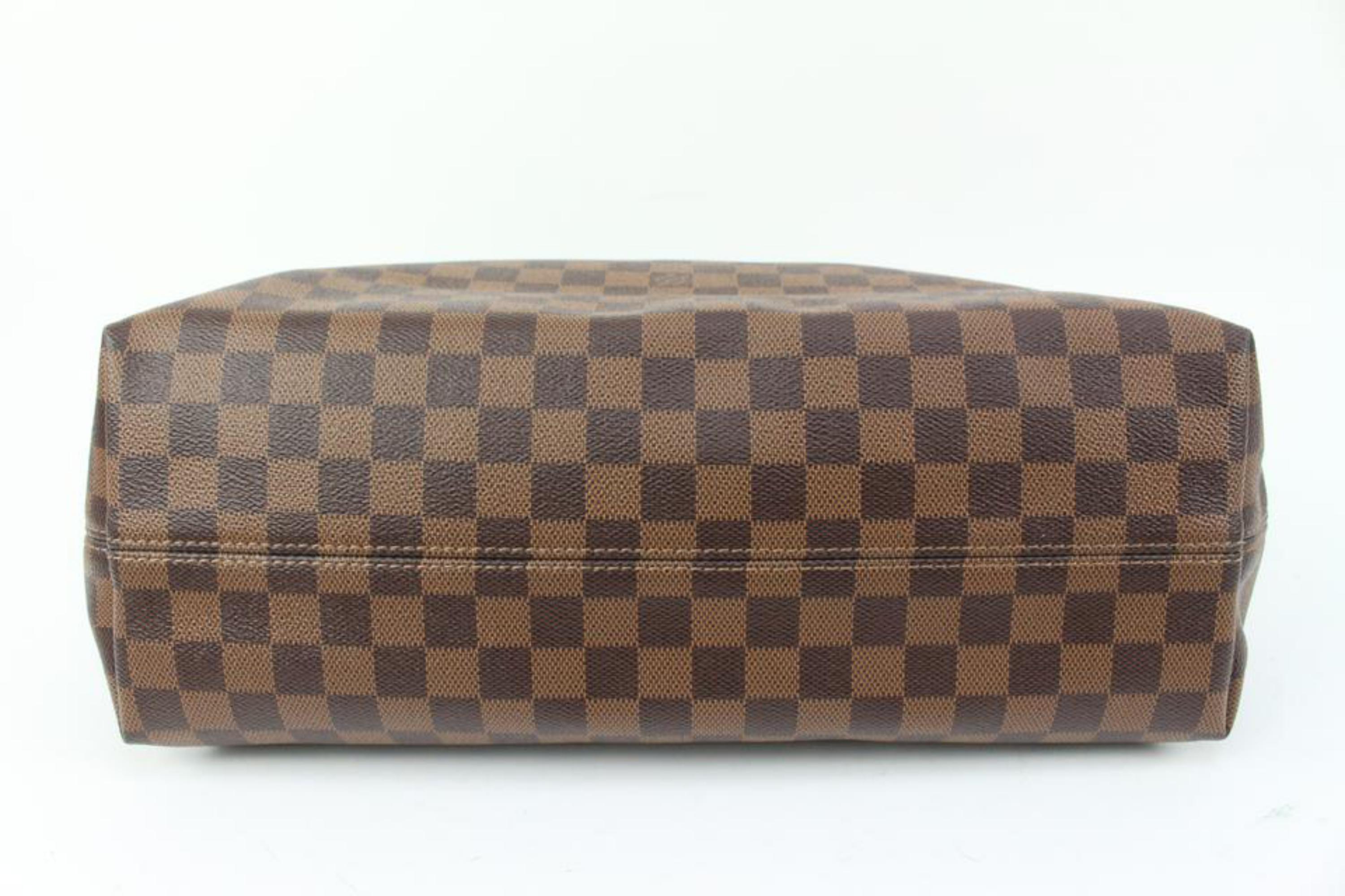 Louis Vuitton Damier Ebene Graceful MM Hobo Bag s330lk24 For Sale 4