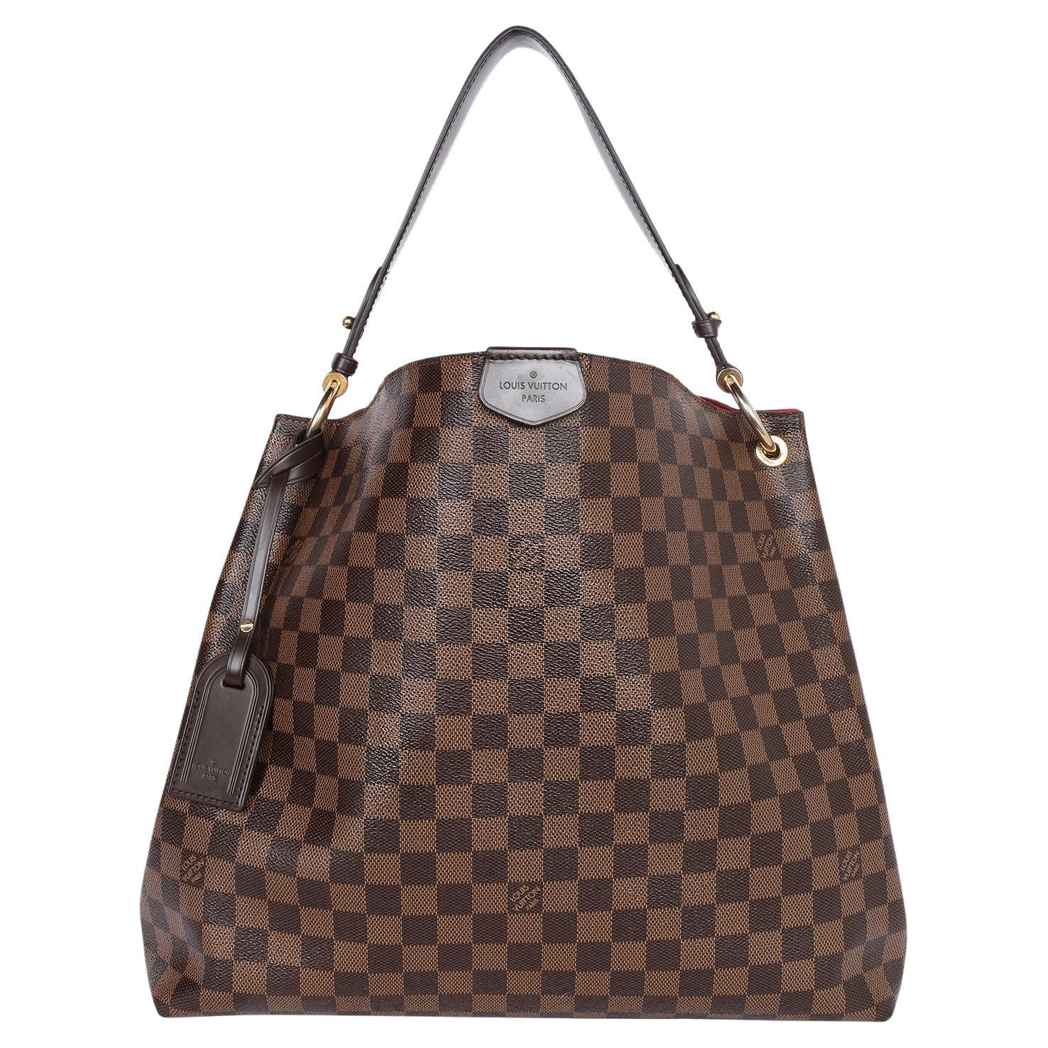 LOUIS VUITTON Damier Ebene Graceful MM Shoulder Bag